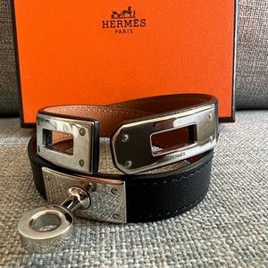 EUC Hermes Kelly Double Tour size S/T2